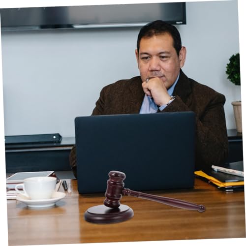 Hemobllo 1 Unidade Martelo Do Juiz Martelos De Brinquedo Para Crianças Decoração Preta Brinquedo De