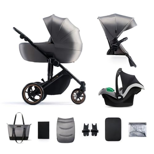 Fabric type: Poliestere Trio Prime 2 Pro I-SIze Grey Kinderkraft