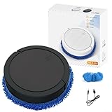 Volakebeing Geräuschloser Nass- und Trockensauger mit kompaktem, leichtem Design und leisem Betrieb, für Küche, Balkon, Schlafzimmer und Arbeitszimmer, 23 x 23 x 6 cm (schwarz)