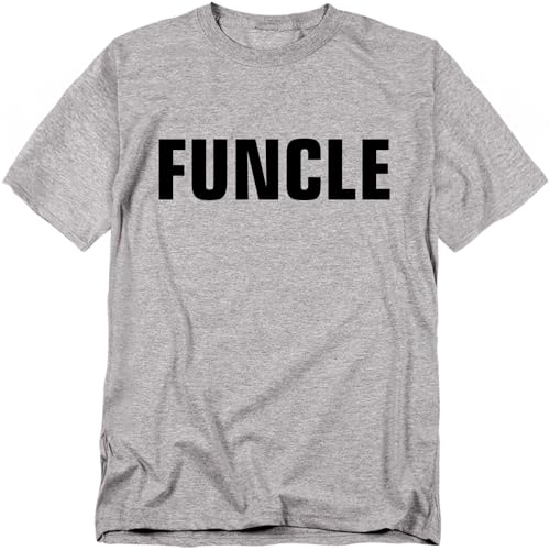 Popfunk Funcle Unisex Adult T Shirt Athletic Heather