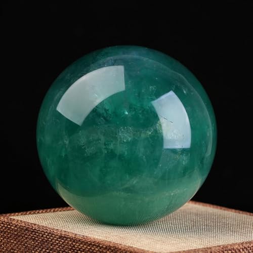 Boule de cristal magique en quartz fluorite verte décorative