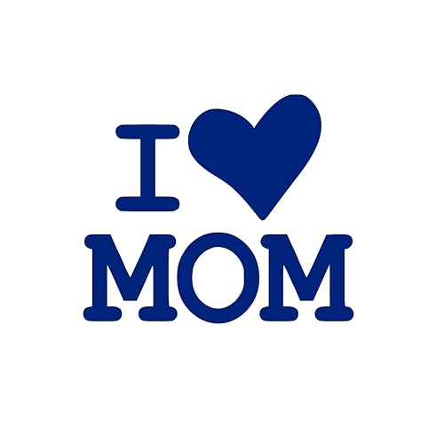 Miniatura 11 de I Heart Mom Iron On Transfer, I Love Mom Tshirt Decal, Mom Shirt Sticker, HTV Graphic Vinyl Patch, Pick Size Color, Iron-On Almost Anything (Pink)