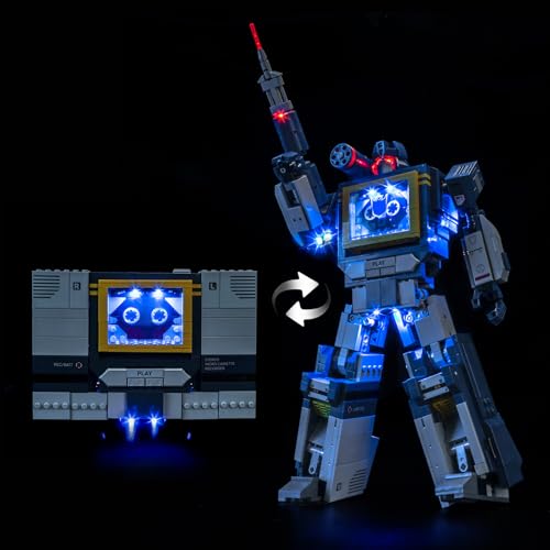 LocoLee Light kit Compatible with Lego 10358 Transformers: Soundwave - No Model Only Light, LED Lighting Accessories Compatible with Lego Transformers: Sonic (Standard Version)