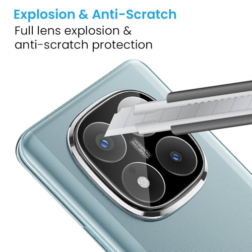 Image of FIRST MART Premium Camera Lens Protection Compatible with Redmi Note 14 Pro Plus With Edge-To-Edge Protector Coverage | Transparent, Pack of 1