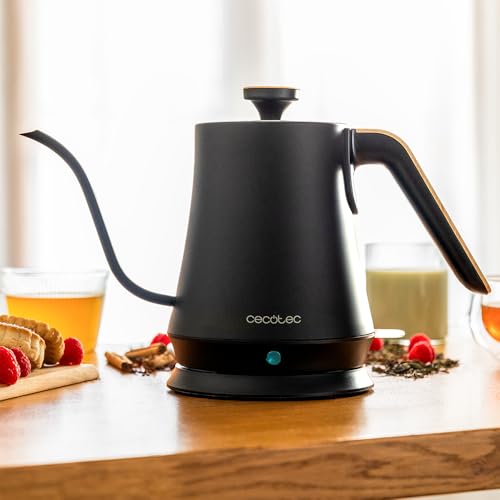 Cecotec Bollitore elettrico 1 Litri di capacità, Thermosense 500 Swan. 1200 W, riscaldamento rapido, filtro anticalcare, senza BPA e altri tossici, base girevole a 360°, design a forma di cigno - Immagine 2
