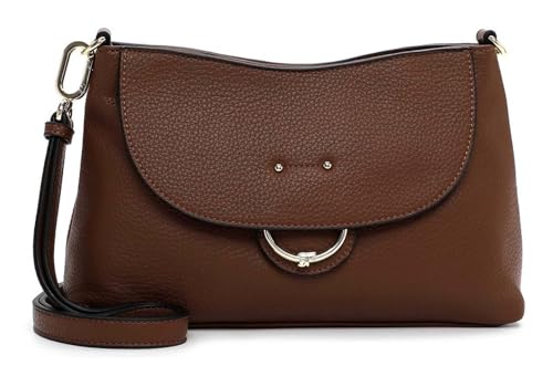 Bolso bandolera tipo SC Handbag de Suri Frey, un modelo Kristy funcional en marrón cognac