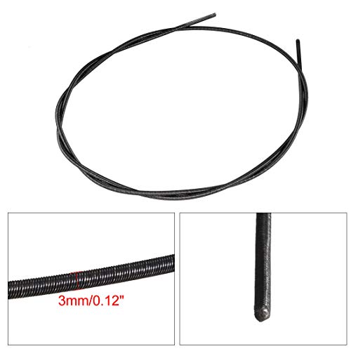 Uxcell Flexible Shaft Inner Core, 1/8"(3Mm) Flex Shaft Attachment Rotary Drill Tool For Bench Grinder Drill Press 38.8"(986Mm) Extension #TOP2