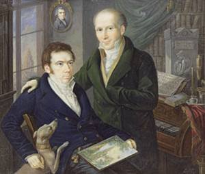 Peinture à l'huile Joseph et Karl August von Klein reproduction de maître sur toile 20x24