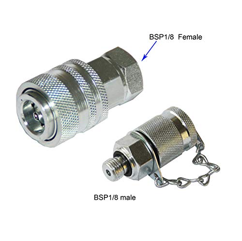 Image of XZT 9000PSI Hydraulic Pressure Test Coupling Kit,Pressure Gauge for USA Brand Excavator Repair