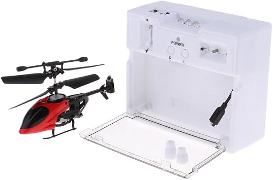 2 Channel Mini Plastic Micro Helicopter Toy Micro RC, Red