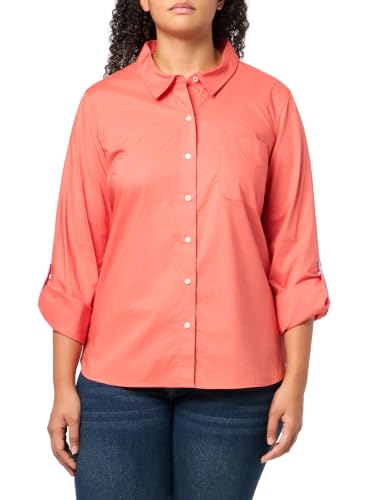 Image of Nautica Women's Button Front Long Sleeve Roll Tab Shirt
