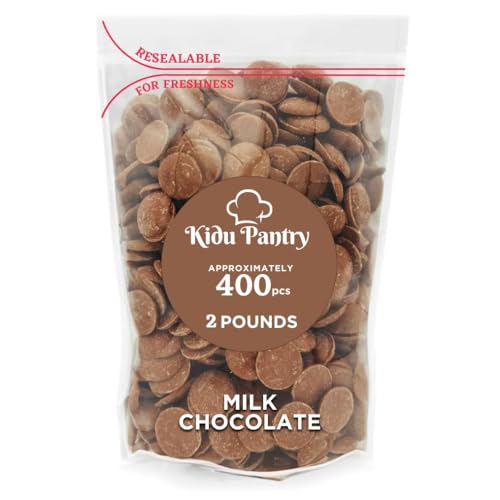 Kidu Pantry Melting Chocolate Wafers Bulk In Resealable Bag (Milk New, 2 Pound)