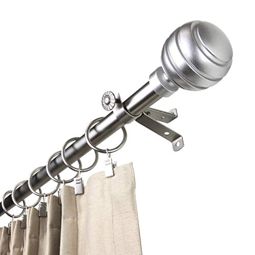 Rod Desyne Poise Curtain Rod, 120-170", Satin Nickel #TOP2