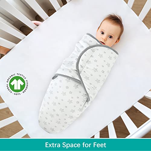 Image of Biloban Quilted Baby Swaddles 0-3 Months 2 Pack, Warm Quilted Baby Swaddle