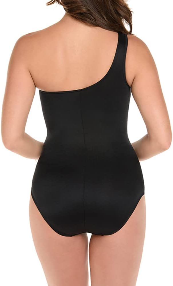 Miraclesuit Women's Slimming Swimwear JENA One Shoulder Tummy Control One Piece Swimsuit Bathing Suit - Image 4