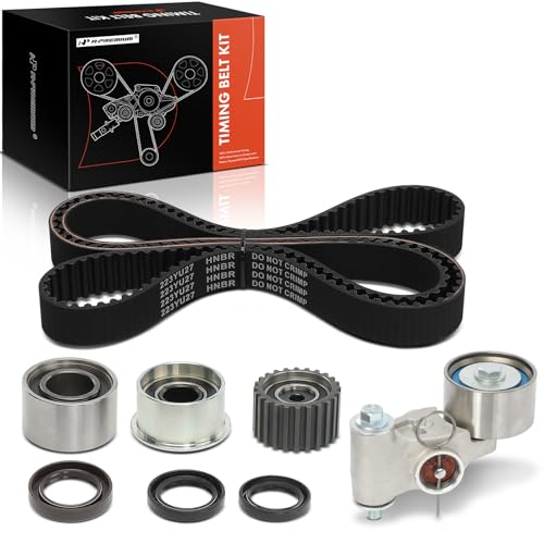 A-Premium Engine Timing Belt Kit Compatible with Subaru Outback 2000-2009, Legacy 2000-2009, Baja 2003-2006 - SOHC 2.5L