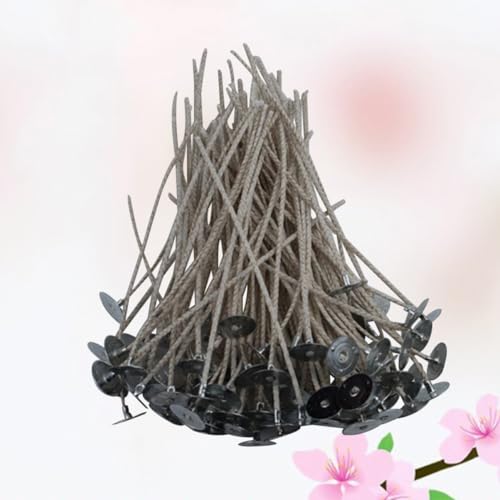 Kit de 100 mechas enceradas para hacer velas con base miniatura 3