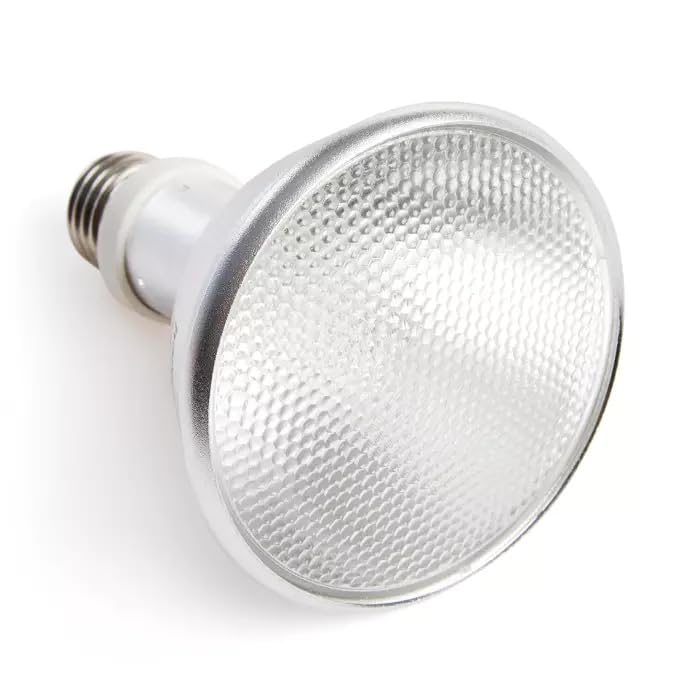 Happet Terra Metal Halide 50W 3in1 UVB UVA Wärmelampe 6000K für Terrarien, Tageslichtspektrum mit Infrarot PAR30 E27 für Reptilien, Terrarienbeleuchtung Heizlampe für Tagaktive Reptilien & Echsen