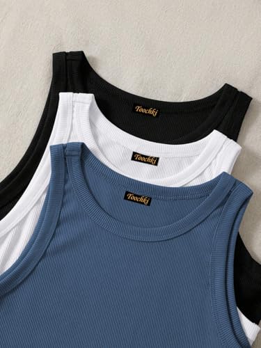 Image of Tops for Women Crop Top for Women's Tank Activewear Tee Sports Western Casual Cotton Camisole Pack of 3 Combo