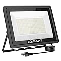 SOUTHLEVY 200W LED Flood Light, IP66 Waterproof Outdoor Flood Light,20000lm Super Bright Security Lights,UL Approved Plug 5000K Daylight White Security Lights, for Yard, Garden, Garage, Stadium