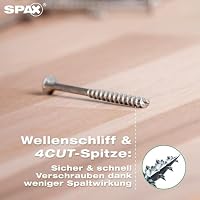 SPAX Universalschraube 4,5 x 60 mm, 360 Stück - Holzschrauben, Teilgewinde, Senkkopf, T-STAR plus T20, 4CUT Spitze, WIROX Beschichtung - 8000000276903 – Ansicht 6