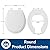 BEMIS 550TTT 000 Open Front Toilet Seat will Never Loosen and Provide the Perfect Fit, ROUND, Durable Enameled Wood, White