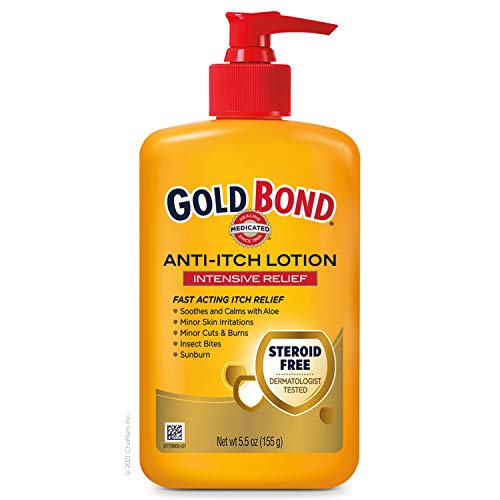 Gold Bond Medicated Anti-Itch Lotion 5.5 oz. (Pack of 4) Intensive Relief from Itchy, Dry Skin