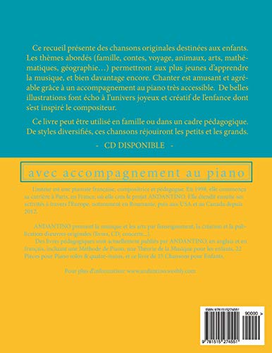 15 chansons pour enfants: avec accompagnement au piano (French Edition) - Image 2