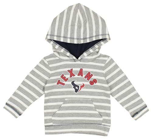 Outerstuff NFL Houston Texans Infant and Toddler Long Sleeve Hooded T-Shirt, 12m