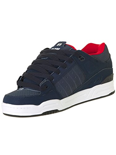 Image of Globe Fusion, Men's Skateboard Shoe, Blue Navy Red, 7 US