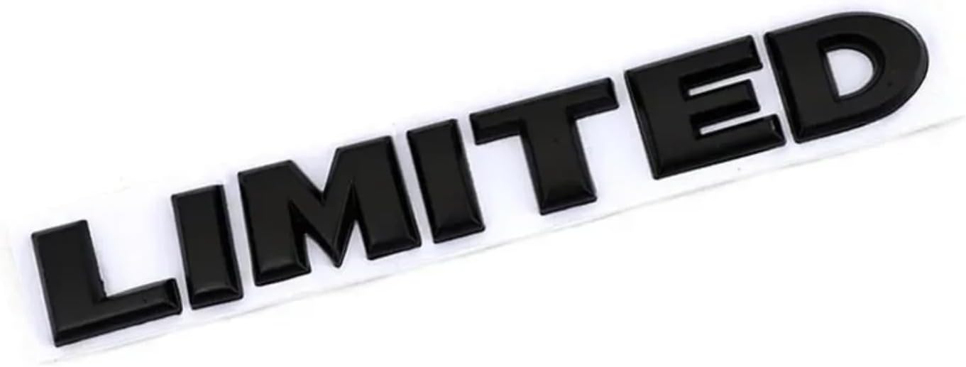 SOLDOUT Limited Car Styling 3D Metal Chrome Zinc Alloy Emblem Logo Badge Limited Edition Trunk Body Sticker Decal Fender Emblem Auto Accessory (Black)