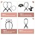 Dreamlover Wig Stand, Wig Head Stand, Wig Holder for Multiple Wigs, Black, 3 Pack