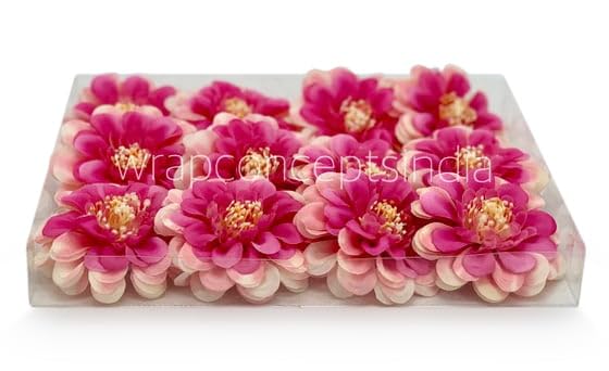 Image of WRAP Concepts Artificial Dahlia Flower Head for Home Decoration and Craft (Shaded Pink)
