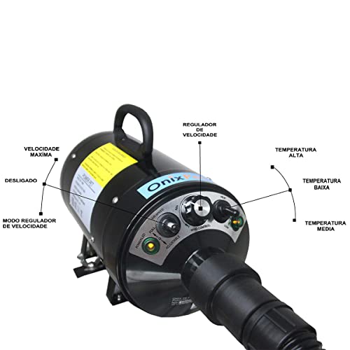Secador e Soprador Pet Power Pet Onix Pet Lizze para Banho e Tosa Pet Shop Estofados Sofá Colchão Po