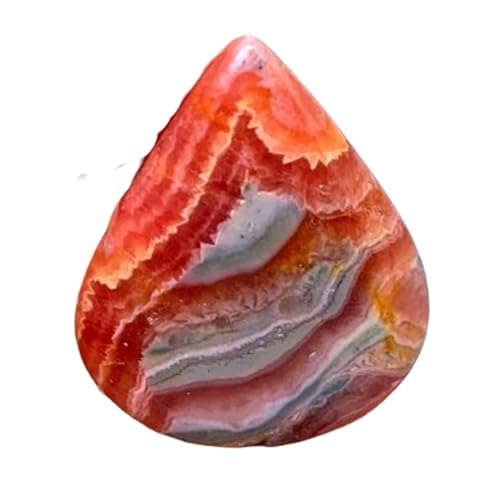 Rhodochrosite naturelle en forme de poire pierre de passion pour bijoux artisanaux