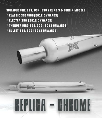 Image of Moto Torque Replica Chrome For Classic 350 /500, bullet 350 /500, Thunderbird 350 /500 (BS4)