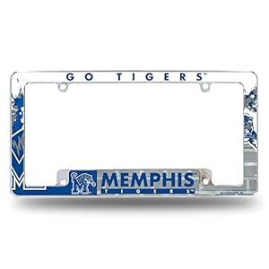 Rico Industries NCAA Memphis Tigers Primary 12″ x 6″ Chrome All Over Automotive License Plate Frame for Car/Truck/SUV