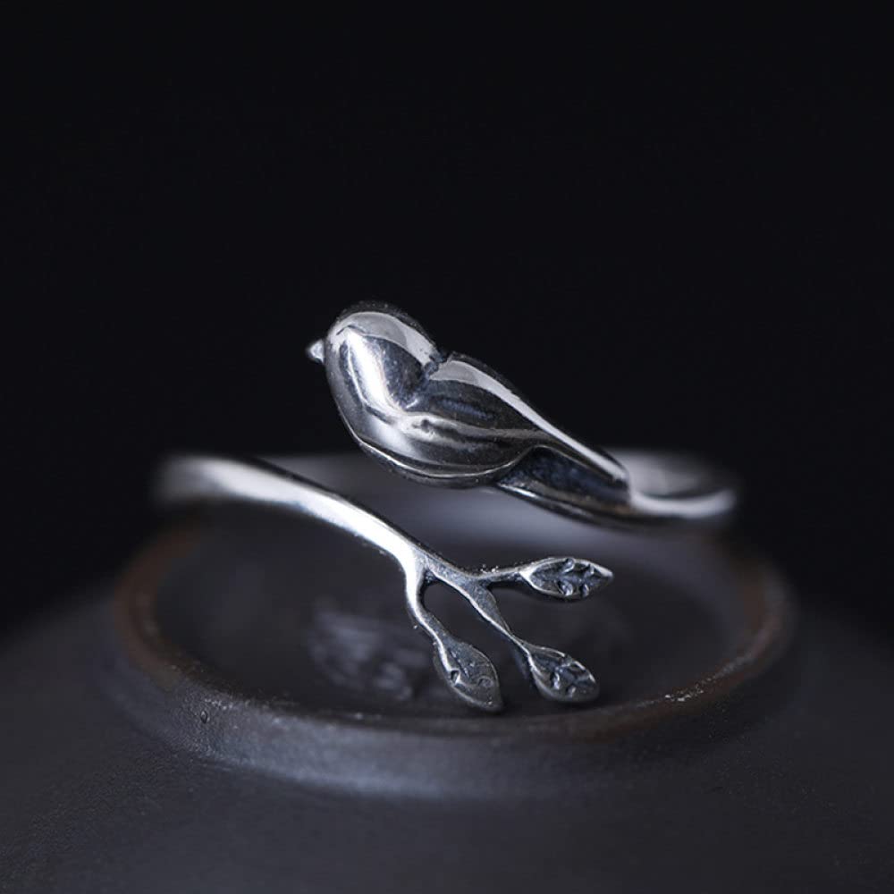 Bague d'oiseau féminin de style ethnique, le cadeau rétro idéal
