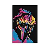 Graffiti Rap Mf Doom Hip Hop Music Album Poster Decorative Painting Canvas Wall Art Living Room Posters Bedroom Painting 16x24inch(40x60cm)