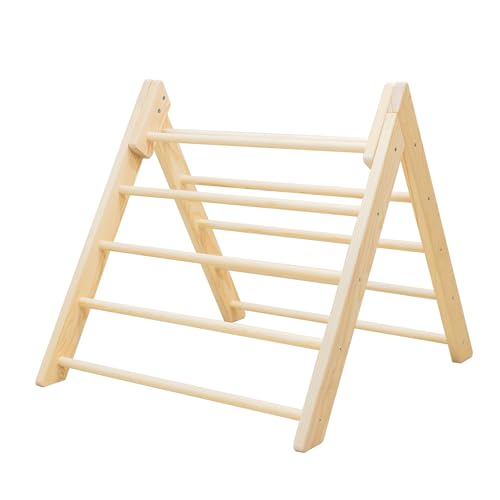 MOST DECO Triángulo Pikler Montessori Plegable. Escalera de Juguete para Bebés y Niños con Diseño Funcional en Madera Maciza. Triángulo para Escalada y Aprendizaje Montessori.… (Altura 59cm)