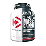 Dymatize Super Mass Gainer Strawberry 2943g - Weight-Gainer Polvere + Carboidrati, Creapure Creatina, BCAA, Caseina