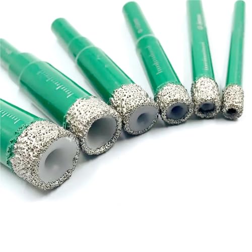 Lhkqhrdl LHKQHRDL Gelöteter Diamant Glasbohrer, 1/6 Stück