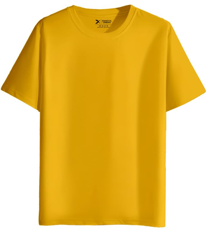 Image of XENOVAURBAN Unisex Regular Cotton Solid Color Tshirt