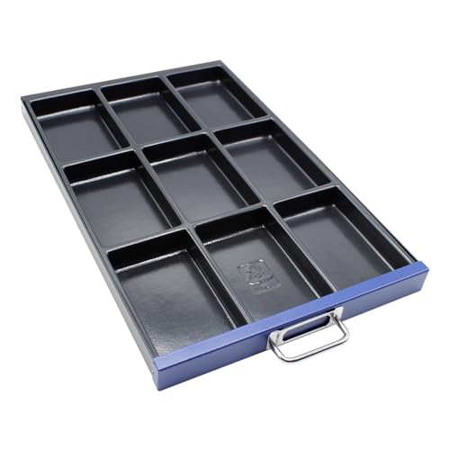 BISLEY MultiDrawer Schubladeneinsatz A4 9 Fächer für alle DIN A4 Schubladen, Metall, 800 Kunststoff, 36.5 x 23.7 x 2.7 cm