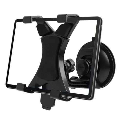 Qaum Tablet Holder with Suction Cup for Car Dashboard Windshield Suction Tablets Cars Stand with Sticky Gel 360° Rotate Adjustable Mount 7- 11 Universal For iPad for Samsung Galaxy
