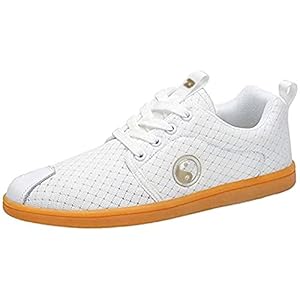 Tai Chi schoenen voor mannen en vrouwen, zacht lederen mesh trainingssportschoenen, lichtgewicht, ademende en peeszolen…
