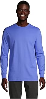 Lands' End - Camisa Super T de manga larga para hombre