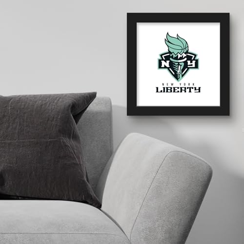 Trends International Gallery Pops WNBA New York Liberty - Global Logo Wall Art, 12" x 12" Gallery Pops Wall Art, Black Framed Version by Trends International - Used condition - Image 4