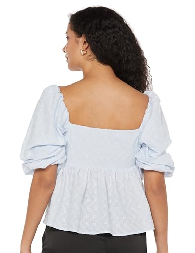 Image of Tokyo Talkies Women Cotton Blend Regular Fit Tops