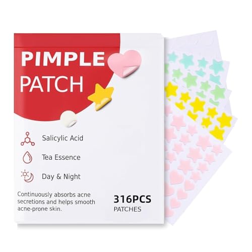 sundpik Pimple Patches for Face 316pcs,Hydrocolloid Acne Patches Star,Zit Patches,Pimple Popper Tool...